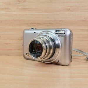 Fujifilm FinePix JZ300 12MP Digital Compact Camera | Tested & Working | Silver